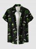Skull Crown Bone Stars Print Rock and Roll Plus Size Matching Hawaii Beach Outfit For Couples -  