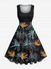 Flowers Print Plus Size Matching Hawaii Beach Outfit For Couples -  