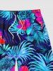 Hibiscus Flower Print Women Swimsuit and Men Beach Shorts Matching Hawaii Beach Outfit For Couples -  