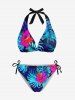Hibiscus Flower Print Women Swimsuit and Men Beach Shorts Matching Hawaii Beach Outfit For Couples -  