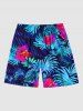 Hibiscus Flower Print Women Swimsuit and Men Beach Shorts Matching Hawaii Beach Outfit For Couples -  