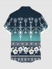 Ethnic Graphic Flower Dip Dye Ombre Print Plus Size Matching Hawaii Beach Outfit For Couples -  