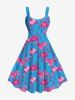 Flamingo Print Plus Size Matching Hawaii Beach Outfit For Couples -  