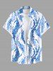 Costume D'affaire en Ombre Zigzagué Grande Taille pour Couples - Bleu clair 