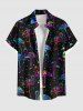 Flamingo Colorful Galaxy Print Matching Hawaii Beach Outfit For Couples -  