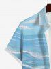 Vacation Style Cats Goblet Sea Beach Print Plus Size Matching Hawaii Beach Outfit For Couples -  