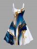 Currents Metallica Pattern Print Plus Size Matching Beach Outfit For Couples -  