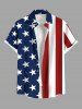 Patriotic American Flag Print Plus Size Matching Outfit For Couples -  