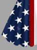 Plus Size Patriotic American Flag Print Tank Dress -  