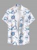Sun Bird Anchor Rudder Print Plus Size Matching Cruise Hawaii Beach Outfit For Couples -  
