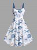 Sun Bird Anchor Rudder Print Plus Size Matching Cruise Hawaii Beach Outfit For Couples -  