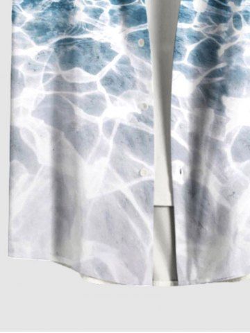Coconut Tree Water Ripples Print Plus Size Matching Hawaii Beach Outfit For Couples