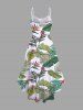 Robe asymétrique hawaïenne à imprimé floral tropical grande taille - Vert 1X