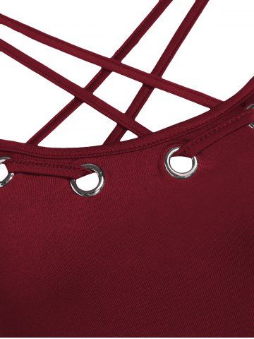 Crossbanding Collar Solid A Line Dress