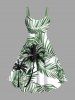 Coconut Tree Tropical Leaf Print Plus Size Matching Hawaii Beach Outfit For Couples -  