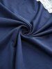 Plus Size Lace Trim Lace-up Two Tone Handkerchief Buckle Tank Top -  