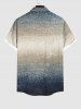Ombre Colorblock Coconut Tree Print Plus Size Matching Hawaii Beach Outfit For Couples -  