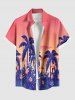 Tenue de Plage Grande Taille Imprimé Arbre de Noix de Coco et Fleurs - Rose clair 