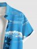 Coconut Tree Sea Beach Ombre Sky Print Plus Size Matching Hawaii Beach Outfit For Couples -  