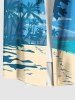 Coconut Tree Sea Beach Ombre Sky Print Plus Size Matching Hawaii Beach Outfit For Couples -  