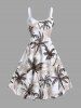 Coconut Tree Print Plus Size Matching Hawaii Beach Outfit For Couples -  