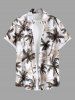 Coconut Tree Print Plus Size Matching Hawaii Beach Outfit For Couples -  