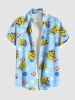 Anchor Swimming Ring Cute Duck Print Plus Size Matching Hawaii Beach Cruise Shirts Dress Outfit For Couples -  