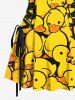 Cute Duck Print Matching Hawaii Beach Outfit For Couples -  