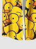 Chemise Décontractée Canard Mignon Imprimé avec Poche de Grande Taille pour Homme - Jaune S