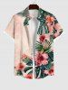 Costume de Plage Grande Taille Imprimé à Fleurs et Feuilles Tropicales - Multi-A 