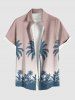 Coconut Tree Ombre Print Plus Size Matching Hawaii Beach Outfit For Couples -  