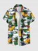 Banana Coconut Tree Tropical Leaf Print Plus Size Matching Hawaii Beach Outfit For Couples -  