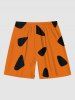 Plus Size Watermelon Print Hawaii Beach Shorts For Men -  