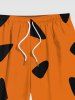 Plus Size Watermelon Print Hawaii Beach Shorts For Men -  