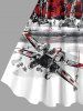 Coconut Tree Sun Fighter Print Plus Size Matching Hawaii Beach Outfit For Couples -  