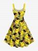Plus Size Sunglasses Rock Ducks Print Hawaii Tank Dress -  