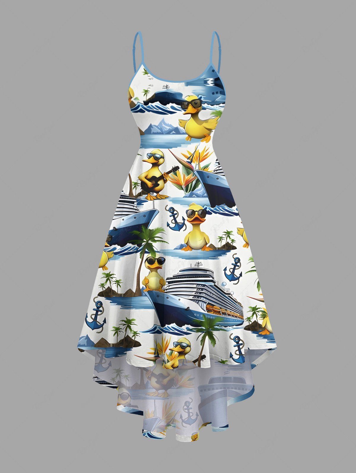 Robe Béret D'Ecole Haute Basse Cocotier et Ancre de Grande Taille Blanc 6X