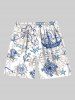 Sailboat Starfish Anchor Steering Wheel Cruise Print Plus Size Matching Beach Dress Shirts Outfit For Couples -  