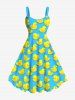 Ducks Print Plus Size Matching Hawaii Beach Outfit For Couples -  