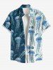 Jellyfish Colorblock Print Plus Size Matching Hawaii Beach Outfit For Couples -  