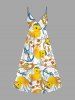 Duck Swimming Ring Anchor Sailboat Print Plus Size Matching Hawaii Beach Cruise Shirts Dress Outfit For Couples -  