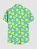 Plus Size Ducks Print Buttons Pocket Hawaii Shirt For Men -  