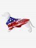 Painting Patriotic American Flag Print Dog And Owner Matching Outfits -  