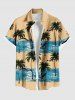 Coconut Tree Sea Waves Bird Print Plus Size Matching Hawaii Beach Outfit For Couples -  