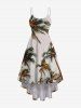 Coconut Tree Print Plus Size Matching Hawaii Beach Outfit For Couples -  