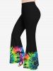Ensemble T-shirt et Short Imprimé Tie-Dye Grande Taille - Multi-A 