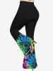 Ensemble T-shirt et Short Imprimé Tie-Dye Grande Taille - Multi-A 