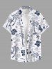 Coconut Tree Flower Lemon Starfish Sailboat Print Plus Size Matching Hawaii Beach Outfit For Couples -  