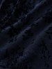 Gothic Plus Size Glitter Floral Flocking Ruched PU Panel Belted Split Layered High Low Asymmetric A Line Tank Dress -  
