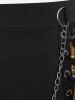 Gothic Chains Lace Up Layered Plaid Skirt -  